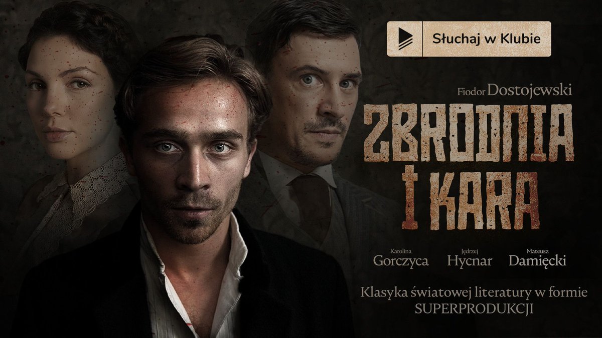 audioteka's tweet photo. Posłuchajcie dzieła jednego z najbardziej wpływowych powieściopisarzy literatury rosyjskiej i światowej w formie superprodukcji. Autorem muzyki jest znany polski saksofonista i klarnecista, Mikołaj Trzaska: https://t.co/IwqrgIKu5m @stereotypstudio #zbrodniaikara #superprodukcja https://t.co/4S9XWTASN3