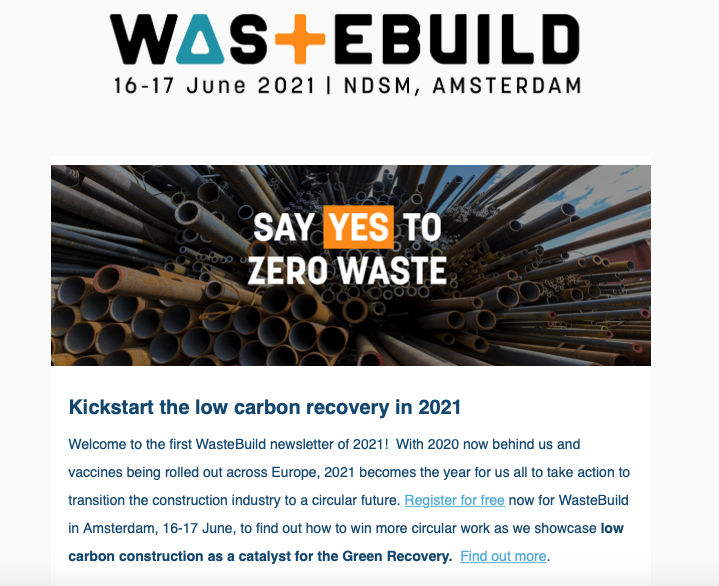 wastebuildzero's tweet photo. Kickstart the low carbon recovery! Check out the latest newsletter from WasteBuild https://t.co/UqjSlqJ033 #circulareconomy #architecture #engineering #builtenvironment #wastebuild https://t.co/WC0ATfSVnV