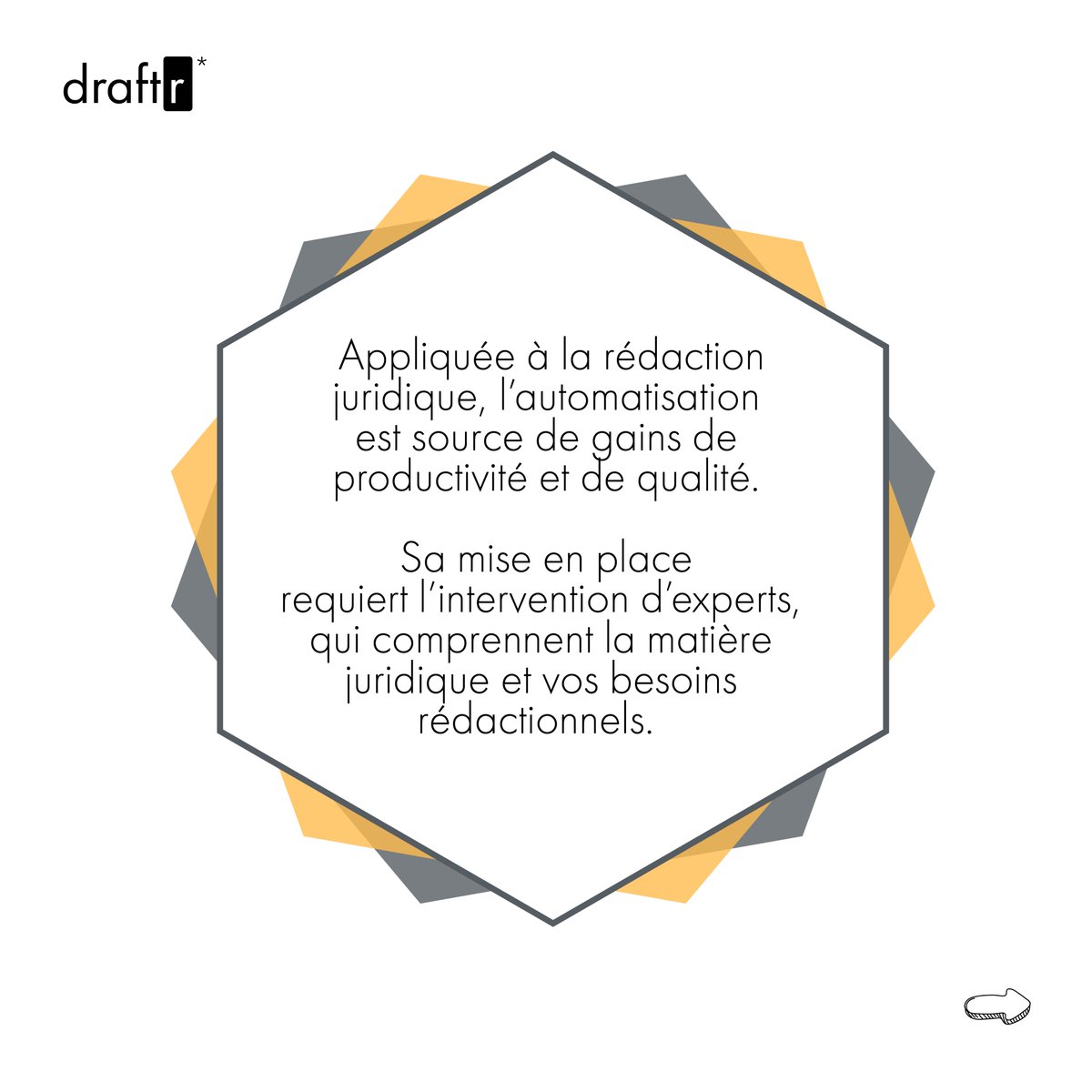draftr_tech's tweet photo. 💬"Automatisez vos documents juridiques"

Nous entendons cette recommandation régulièrement sans réellement en comprendre le sens.

👉draftr* le décrypte pour vous en image !

👀Pour suivre toutes nos actus et participer à nos évènements : https://t.co/rFqhjPHXCK

#avocats https://t.co/WBXa9XyhPj