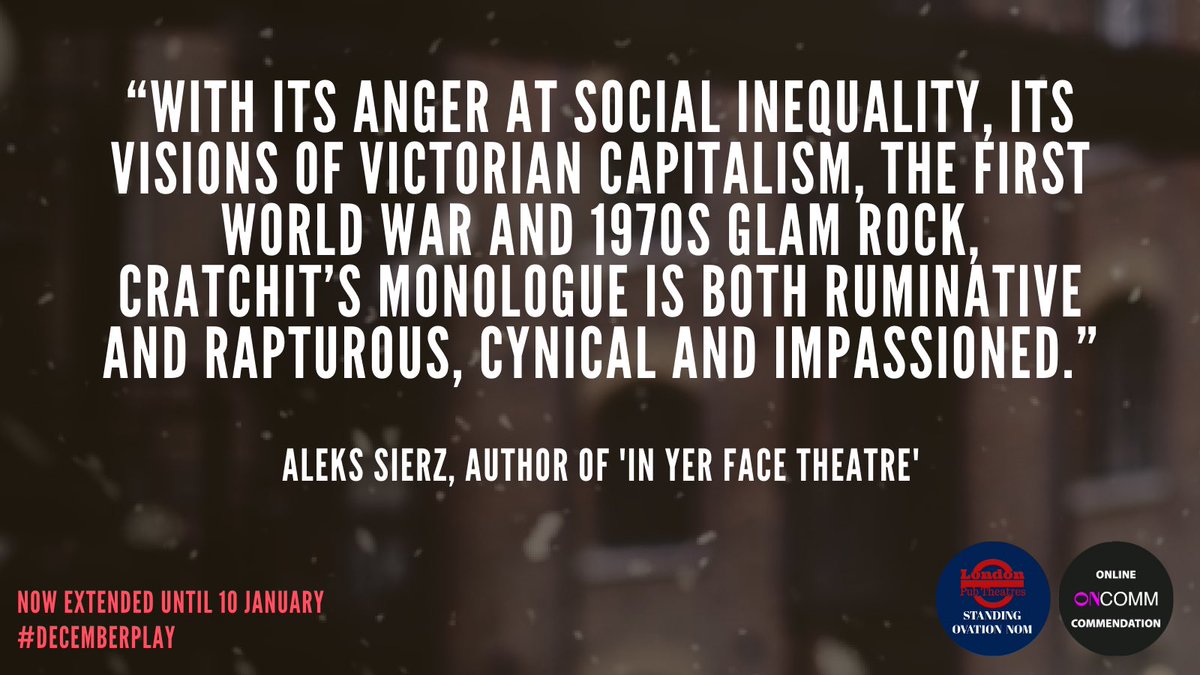 BagOfBeard's tweet photo. Author of ‘In Yer Face Theatre’, acclaimed journalist Aleks Sierz on ‘December’ #DecemberPlay https://t.co/hdl2viI8GJ
