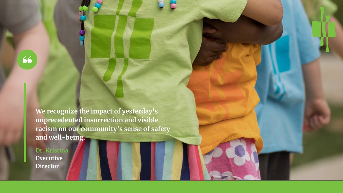 TwoRiversPCS's tweet photo. "We recognize the impact of today’s unprecedented insurrection and visible racism on our community’s sense of safety and well-being." Dr Kristina, ED at Two Rivers PCS #OurWorkContinues #USCapitol #BlackLivesMatter https://t.co/A6AjQOPqWN