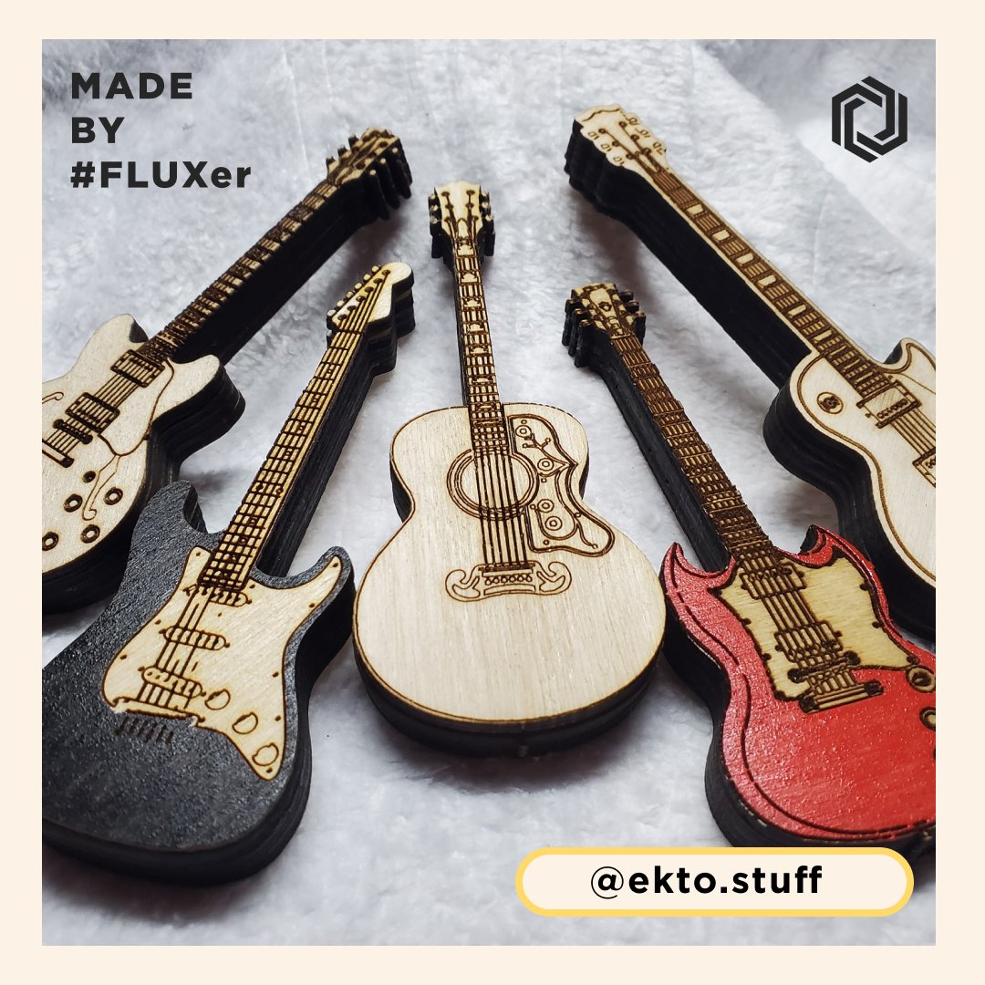 /Made by FLUXer/
.
Maybe you have listened to John Mayer play the guitar as he sings.
Maybe you have witnessed how music can transcend cultural boundaries.
But perhaps you have never seen a laser-engraved guitar, which can be equally powerful.  
.

#fluxlaser #FLUXer #ekto