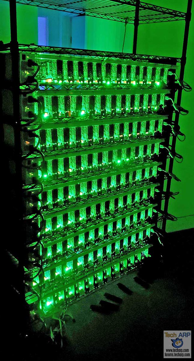 InstantGamingFR's tweet photo. Alors qu'il est toujours compliqué d'obtenir des RTX, un farmer de Crypto monnaie dévoile son montage composé de 78 GeForce RTX 3080, qui selon les estimations lui rapporterait 10 000$ par mois. 

https://t.co/dxL0QpnfGo https://t.co/2yef31jASE