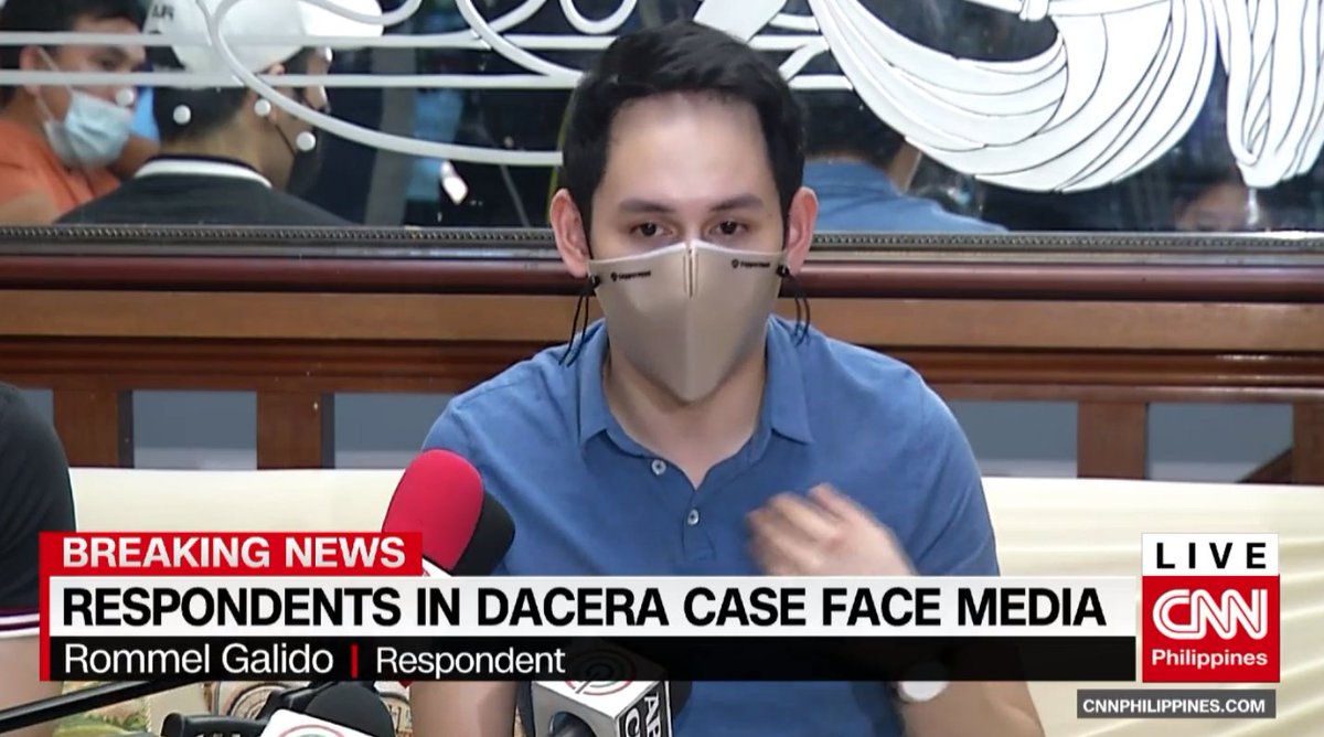 newswatchplusph's tweet photo. THREAD: Respondents in the case of Christine Dacera face the media. | Watch here: https://t.co/xPAuSVgdlt https://t.co/LzAaRxB3HO