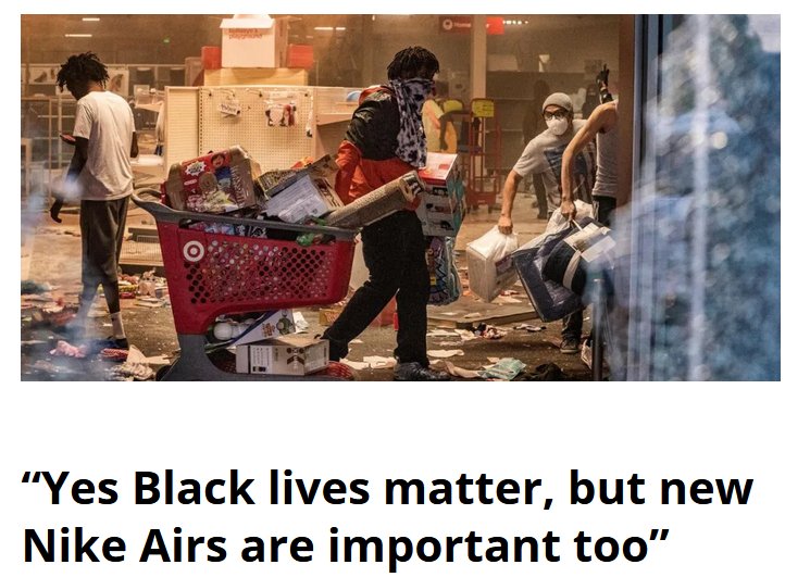  #BLM is shopping with violence,  #MAGA is museum tours with violence.