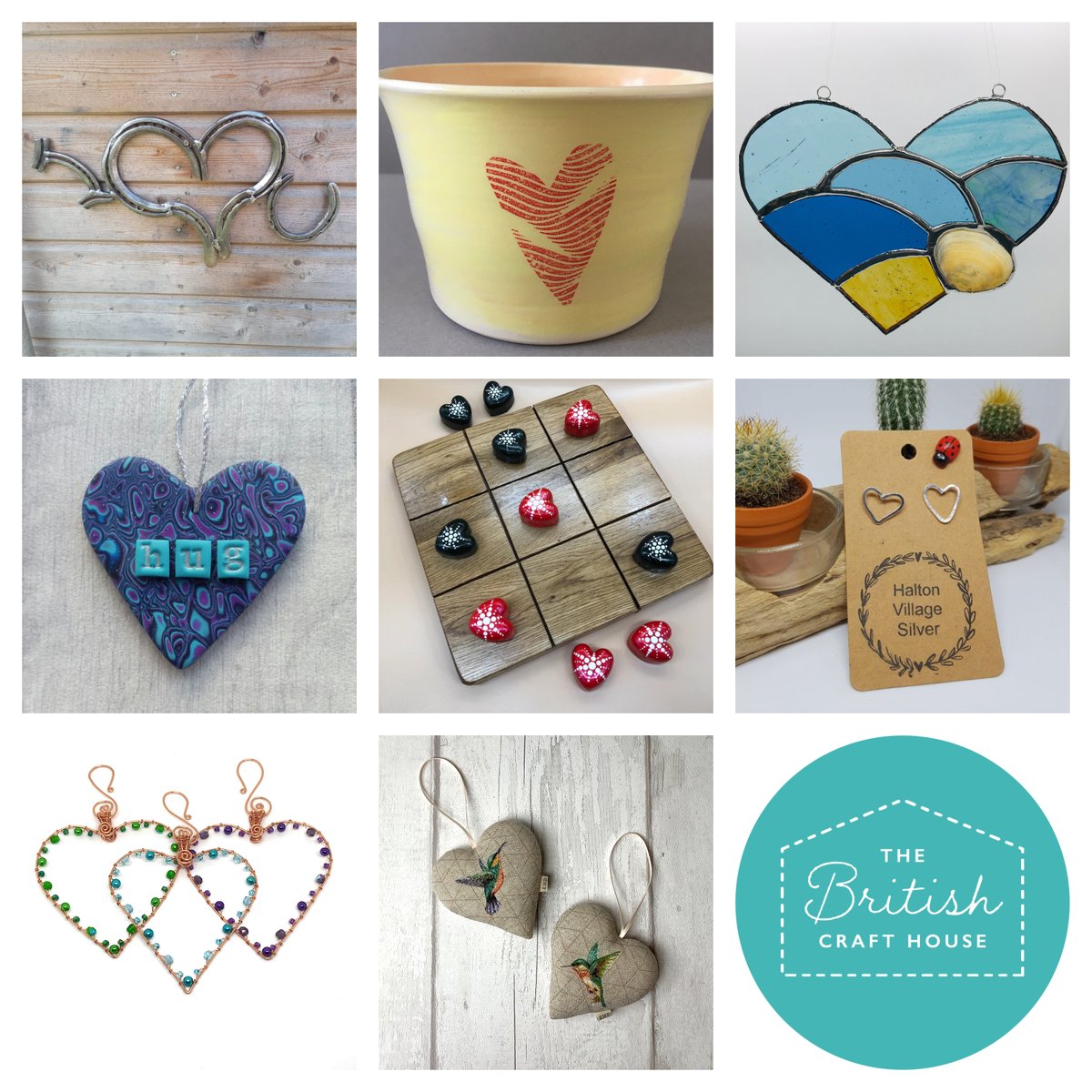 The first #teamworkthursday of 2021 and what better way to start the year than with hearts? With work from <a href="/monk_daisy/">monk and daisy</a> <a href="/McPots18/">MCPots18</a> <a href="/LymelightGlass/">Lymelight Glass Studio</a> <a href="/indigocreate/">Indigo Creations</a> @craftyboaters <a href="/HaltonSilver/">Halton Village Silver</a> <a href="/paulineplee/">Jewellery by Pauline</a> and <a href="/katymason32/">Katy Mason Designs</a> - all available to order <a href="/BritishCrafting/">BritishCraftHouse</a>! #tbch #teamtbch