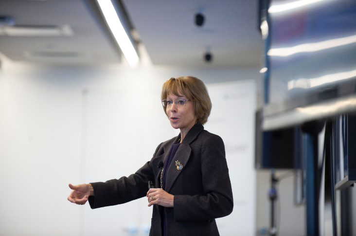 Wolters_Kluwer's tweet photo. "As a leader, I think you have to find ways that you can create a vehicle so that the next generation of leaders can see their path forward.” 
Read more about CEO Nancy McKinstry’s leadership insights from the @Lead_on_Purpose 2020 #CEOStudy. 
https://t.co/jD5yyjrGQy https://t.co/YOfhBoFcEu