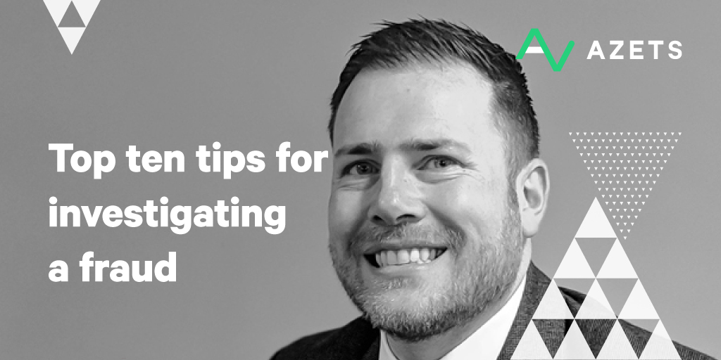 ClaireT_azets's tweet image. Top ten tips for investigating a fraud… discover.azets.co.uk/charities-digi… #LocalIntimacy #Specialists #Charities #Digital #TogetherWeAreAzets #Fraud #TopTips