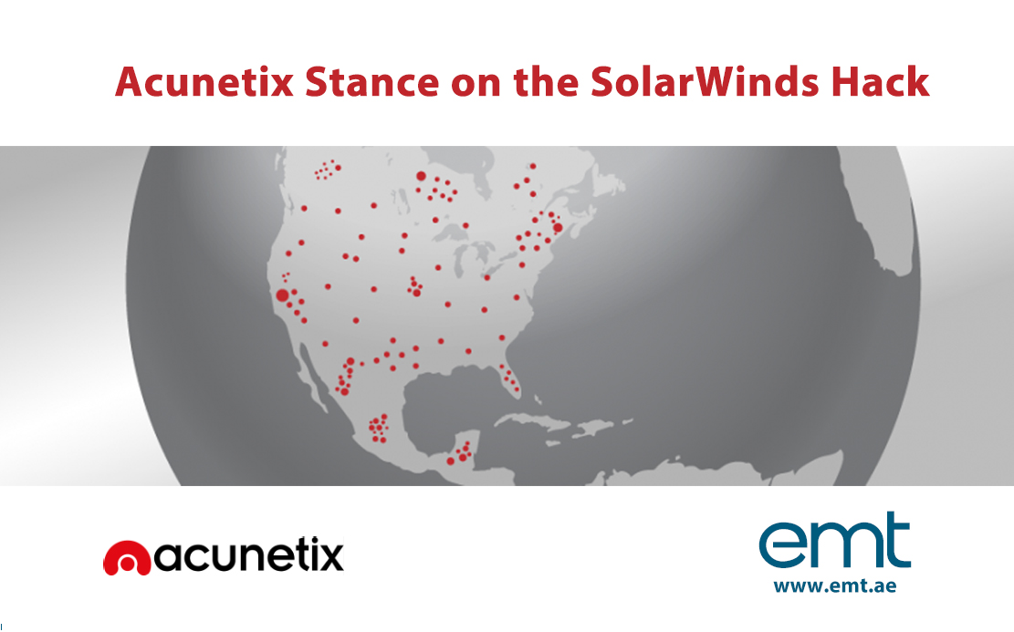 EMTMEA's tweet image. Acunetix Stance on the SolarWinds Hack.
To learn more, click here emt.ae/acunetix-stanc…
#emtDistribution #Acunetix #WebVulnerabilityScanner #WebSecurity
#FastestWebScanningEngine #NetworkScanner
@acunetix @EMTMEA