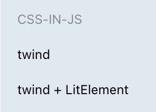 webcomp_dev's tweet photo. 🆕 New section for CSS-in-JS / styling libraries
Just #twind implementations for the moment with it's #tailwindcss runtime compiler.
#twind created by @saschatandel and @lukejacksonn https://t.co/Js53CuyF99
