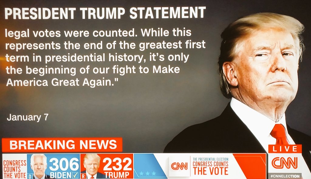 HusGid's tweet photo. With the prospect of enforcement of 25th Amendment and major staff resignation in #WhiteHouse, #DonaldTrump has issued a statement to concede victory in #Elections2020 to #JoeBidenKamalaHarris2020

@JoeBiden
@KamalaHarris
. https://t.co/pR6nB3Xnqi