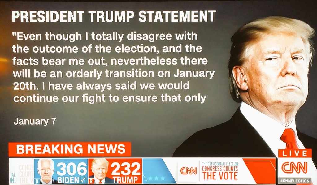 HusGid's tweet photo. With the prospect of enforcement of 25th Amendment and major staff resignation in #WhiteHouse, #DonaldTrump has issued a statement to concede victory in #Elections2020 to #JoeBidenKamalaHarris2020

@JoeBiden
@KamalaHarris
. https://t.co/pR6nB3Xnqi
