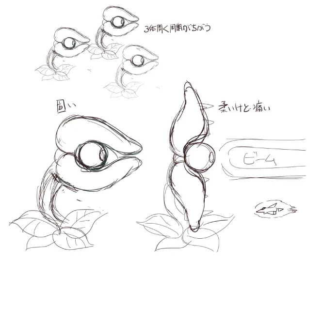 中ボス案の落書きです 
