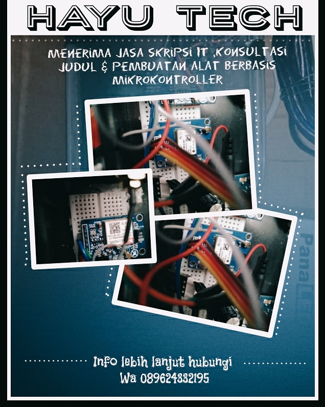 ijMkcBAL7akdGZ3's tweet image. Kuy anak IT atau elektro yang lg skripsian

#skripsiteknikinformatika #skripsielektro #jasaarduino