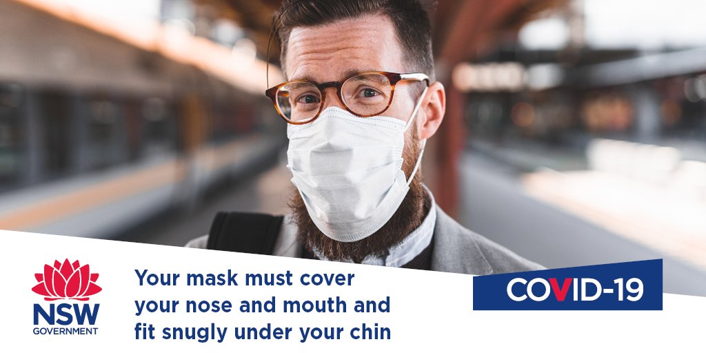 Nsw Health On Twitter It S Now Mandatory To Wear A Face Mask In Some Places In Greater Sydney Know The Right Way To Wear It Safely For More Information Https T Co Qqymlokhdr Https T Co Cfukxnoojx