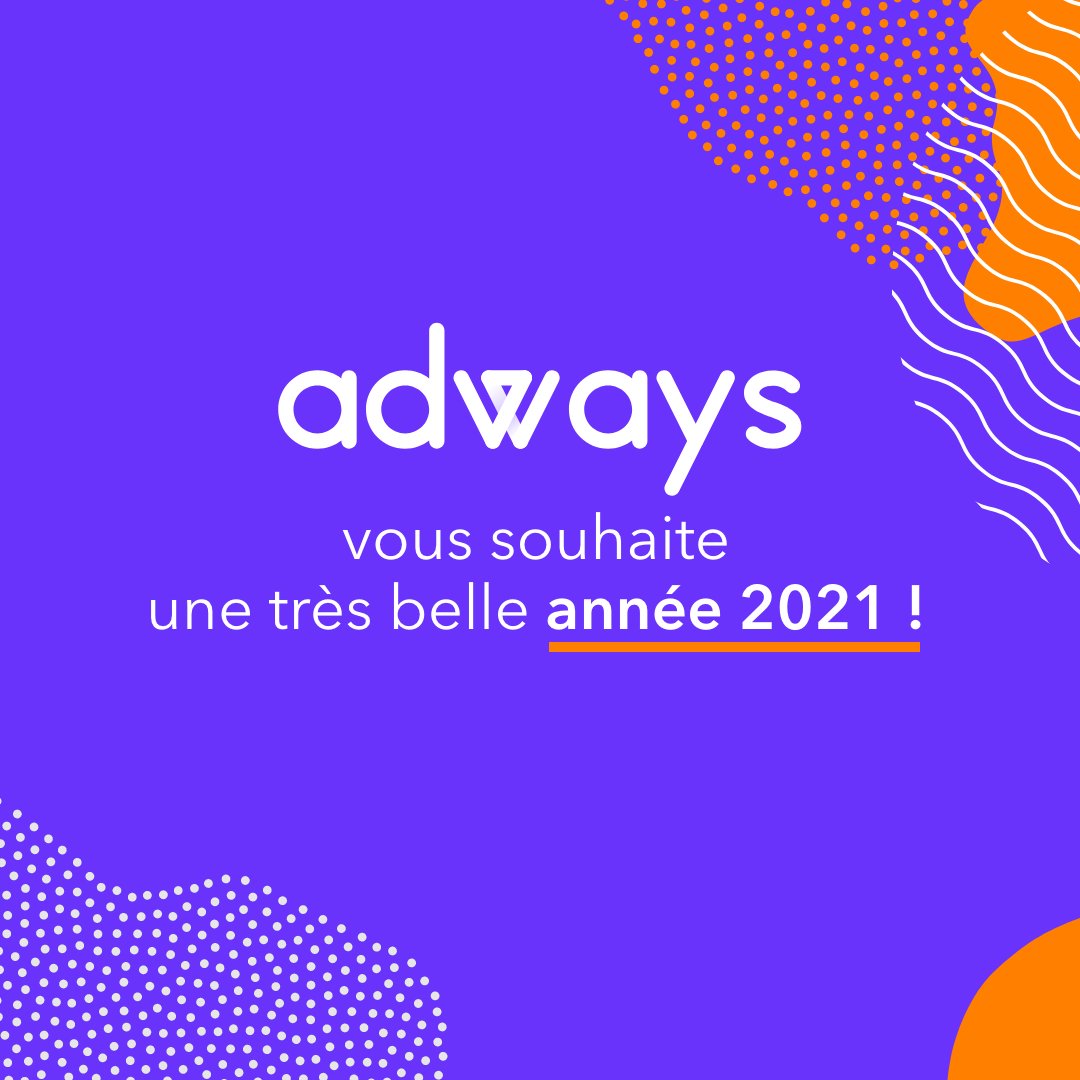 L'équipe d'Adways vous présente ses meilleurs vœux pour  cette nouvelle année 🥂!