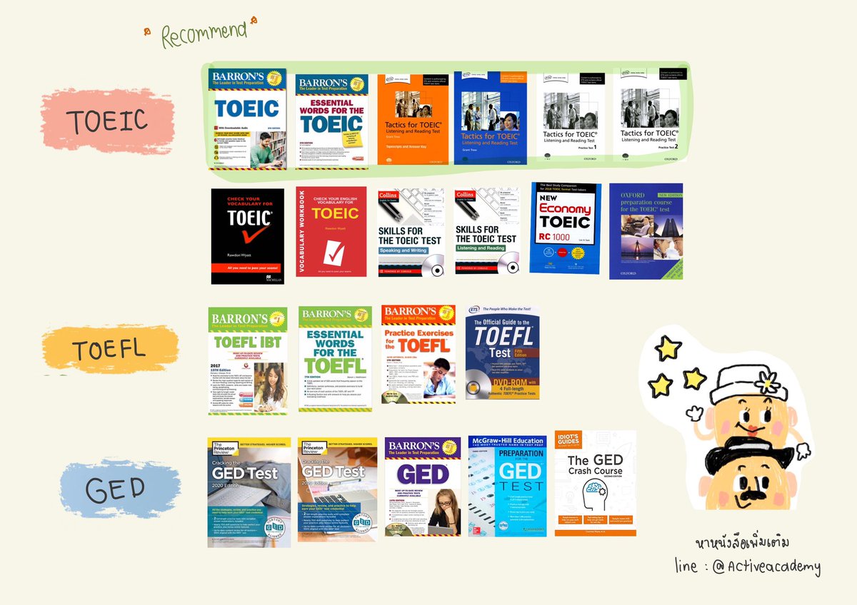 Activeacademy2's tweet image. สนใจเล่มไหนทักแชทมาได้เลยน้า หรือ shopee: bampunyanud 
Line : @activeacademy

#sat #satmath #collegepanda #bbacu #bbatu #betu #ebacu #bba #be #eba #ielts #dek65 #dek66 #dek67 #bmat
#satsubjects #toeic #toeic2020 #toeicbarron #barron #princeton #หนังสือเตรียมสอบ #หนังสือsat