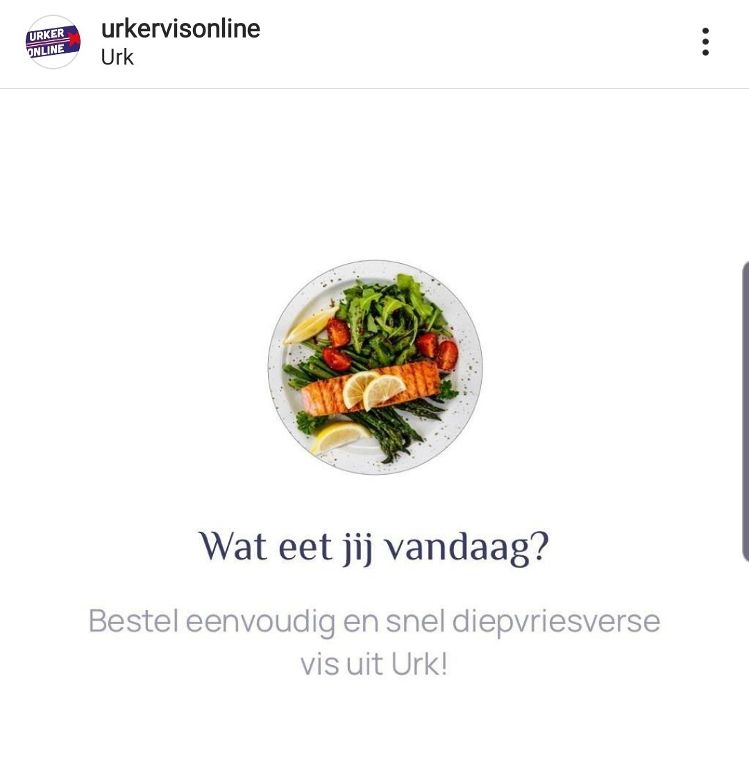 Bestel makkelijk en snel bij urkervisonline.nl
#eatmorefish #vis #urk #visuiturk #gezondeten #online #bestellen #wateetjevandaag