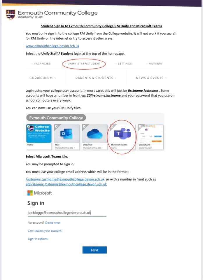 ExmouthCollege's tweet photo. The ICT Team are receiving very high level of requests - please bear with us whilst we work through these. #thankyou #ictteam #amazing ππ
Please see below for how to access #teams https://t.co/Gaet4GTzPt