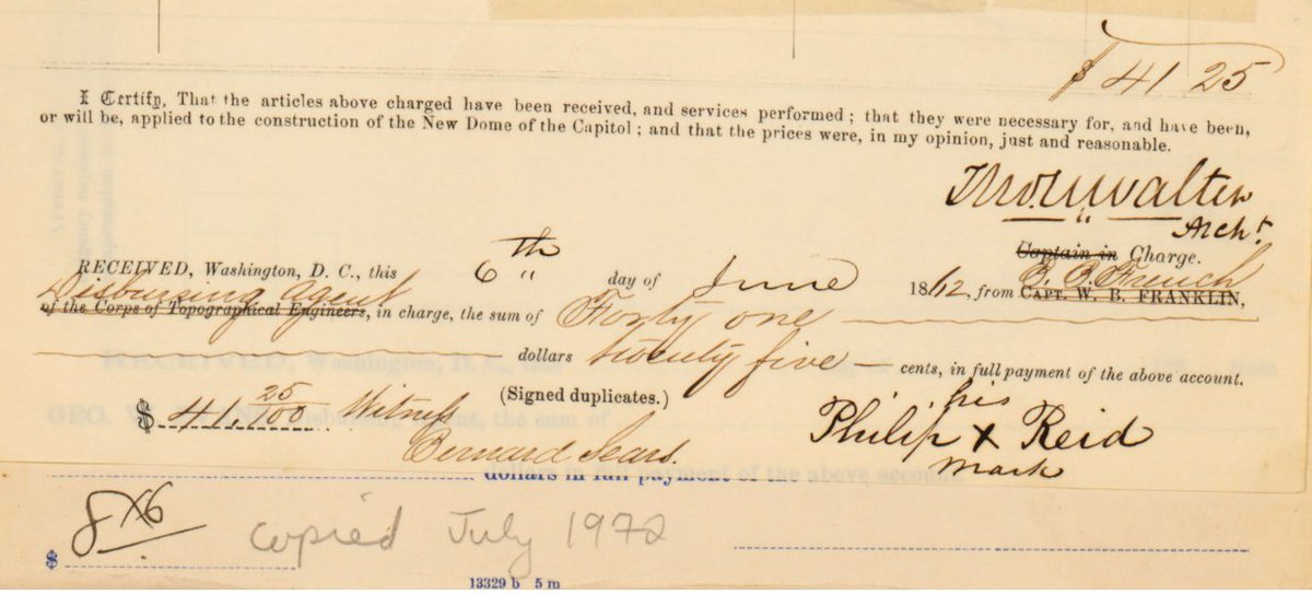 We know this because of this payment record. The government paid the wages of Mills’ workman, including Reed - $1.25 a day. But Reed kept only the money he earned on Sundays. Every other day, the wages he earned belonged to Mills.