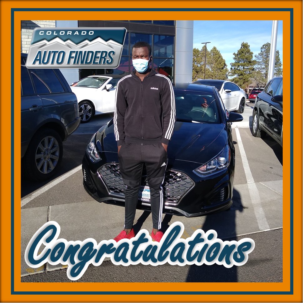 Colorado Auto Finders Congratulations To Yahaya Osman The Proud New Owner Of This Sonata If You Re In The Market For A Great Preowned Car Truck Or Suv Visit Us Today