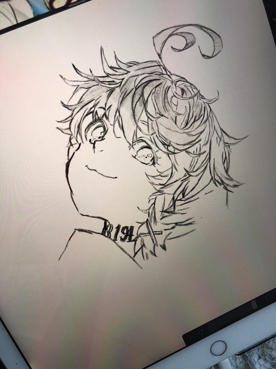 _s_ma32_'s tweet photo. 苦戦中。
出水先生の絵が凄く好きで、、、
約ネバ2期も始まるし！って思ってエマを描き始めんたんだけど。。。めっちゃ難しい(首の数字とか諦めてる)
髪が事故りまくり

#約束のネバーランド #約ネバ #約ネバ2期 #模写 #イラスト #procreate https://t.co/IDlNdQgnOl
