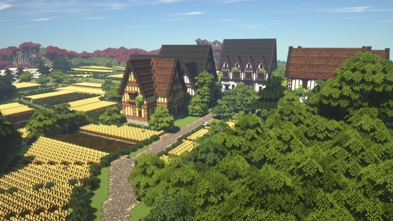 柚子 マイクラで村 町の建築をしているプレイヤーです 最近はcocricotを使って作っています ご覧の通りヨーロッパの町の風景と歴史が大好きです 作品の中で気になる風景があったら ぜひ気軽に話しかけてください Minecraft Cocricot マイン
