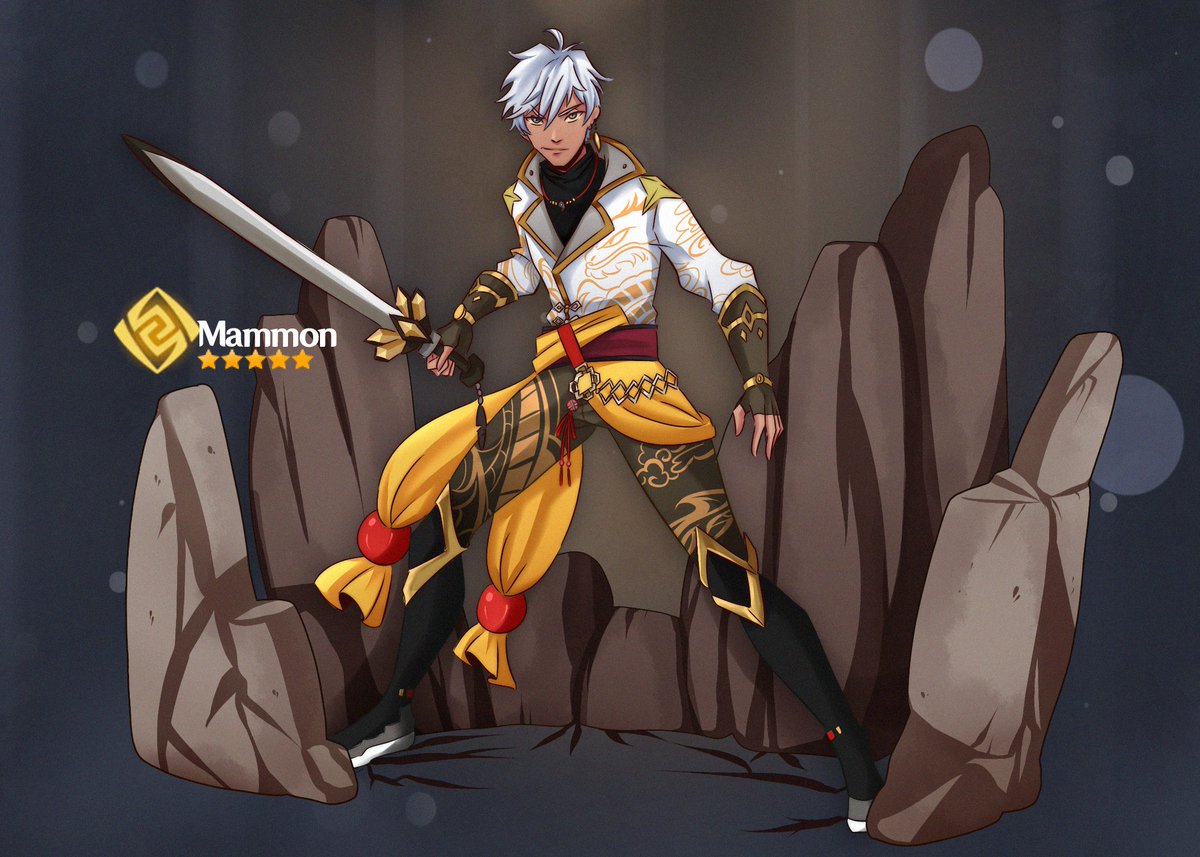 Obey me but make it Genshin *v*

I finally finished these ;v; I imagined Mammon as being part of Beidou's Pirate fleet and Fi being a runaway from Inazuma :3 

#obeyme #ObeyMeMammon #ObeyMeMC