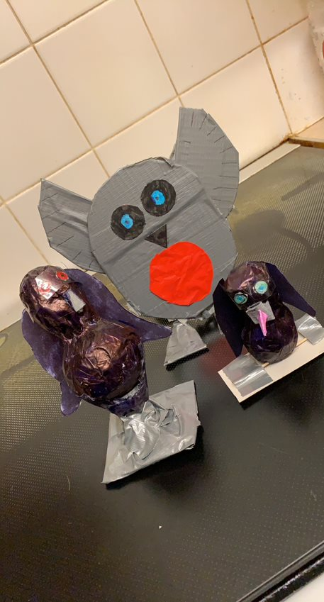 sthildscreative's tweet photo. Some excellent 'Bird in the hand' projects by our Year 7 pupils made from recycled materials. Chloe R, Ella C, Maddison P, and Leon W. Well done! #Recycle https://t.co/cOH9oMLEhq