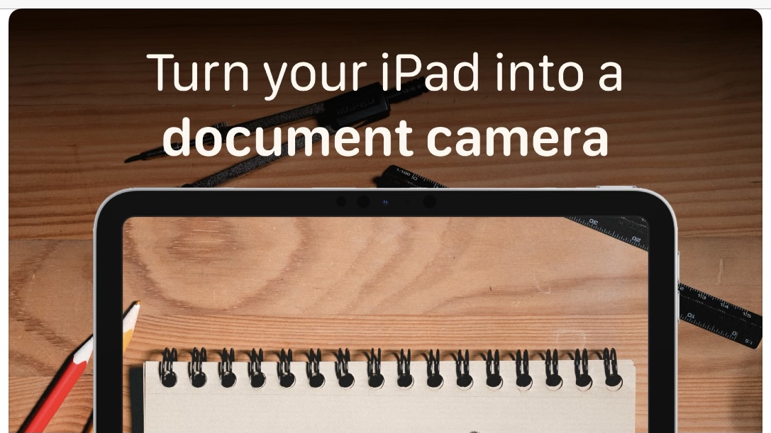 jonathanwylie's tweet photo. A new app allows teachers to use their iPhone or iPad as an overhead camera on Zoom via @gregkulowiec 

Link: https://t.co/AOpuipc2xE

#edtech #edtechchat #edapps #iaedchat #covidedu https://t.co/uTt45PQJ8L