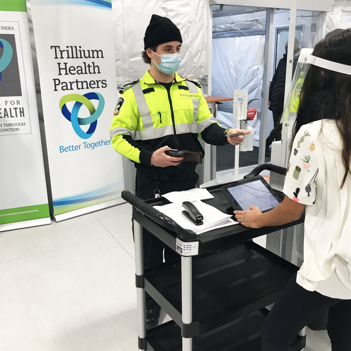 regionofpeel's tweet photo. More priority groups started vaccinations today. @Peel_Paramedics are eager and ready to get protected so residents can stay safe under their care! https://t.co/2o8OmNQI58