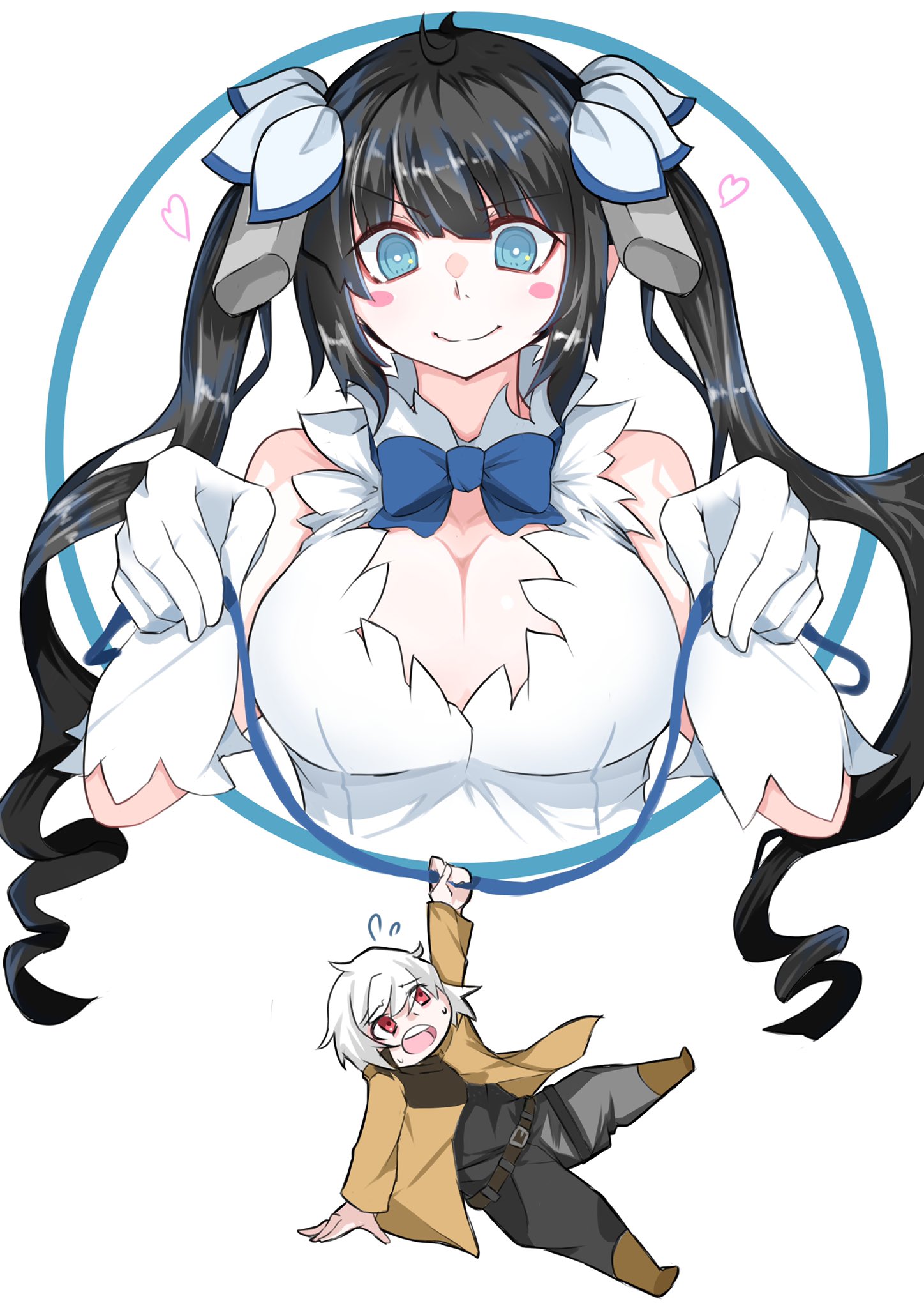 うすけ En Twitter ベルくんで遊ぶヘスティア ダンまち ヘスティア イラスト イラスト好きと繋がりたい T Co Zjidiv1qup Twitter