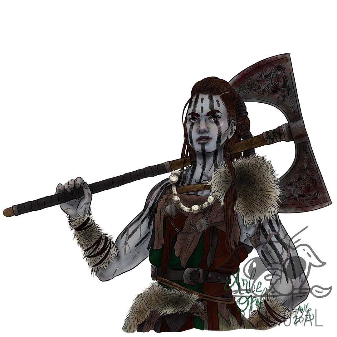 Arlie_Opal's tweet photo. Prexa the Goliath ⚔️ #art #artlistlife #arlieopal #goliathbarbarian #dndcharacter #dnd #dndart #dungeonsanddragonsart #dungeonsanddragons #dungeonsanddragonscharacter #procreate #digitalart #characterdesign https://t.co/ffFvntMKUr
