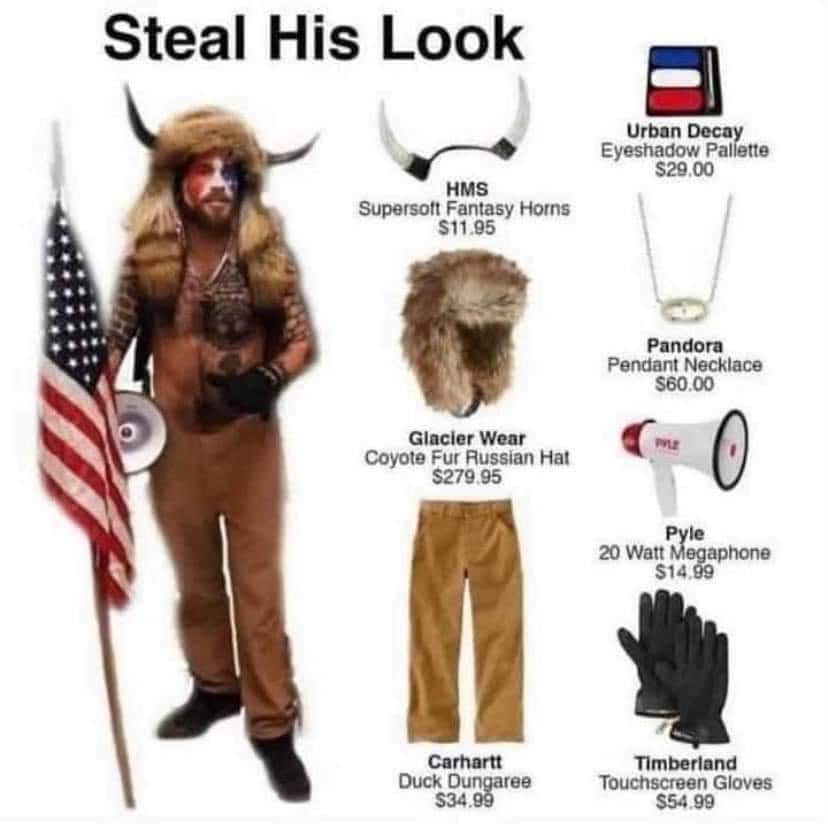 Hes just a discount viking larper who was on record stating he dressed this way to stand out and get attention in crowds no matter where he is. I promise you he is eating this up. Now to move on to who Jake really is and what he supports.