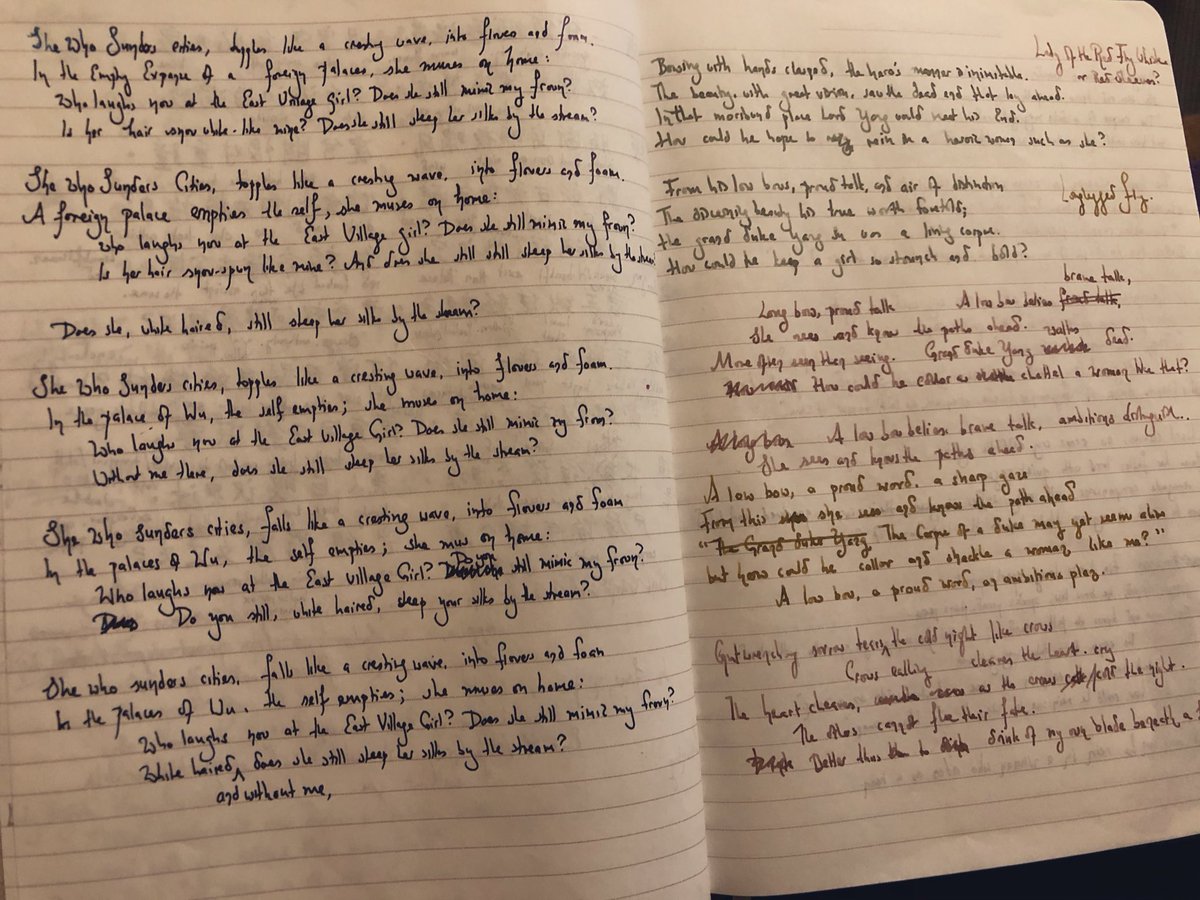 I've been reading 紅樓夢 (Dream of Red Mansion, aka Story of the Stone) and on a whim have translated the poems Daiyu writes in chapter 64. Here is a thread of my efforts as well as my through my process behind my translation: