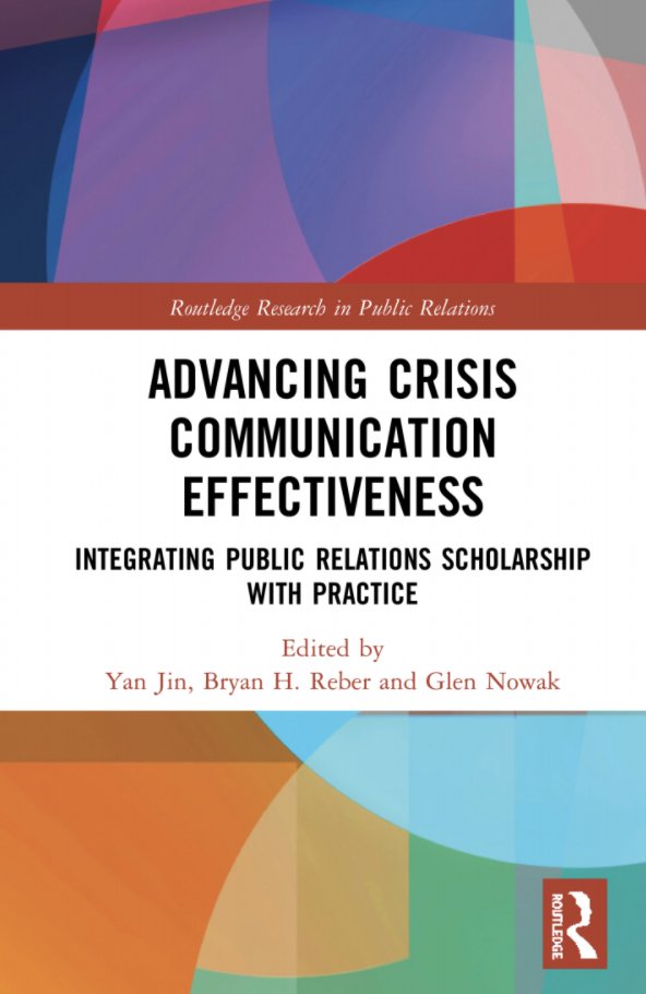 Just in the nick of time...  Congrats to <a href="/YanJin/">Jin Yan</a>, <a href="/bhreber/">Bryan Reber</a>, and Glen Nowak, all profs at <a href="/UGAGrady/">UGA Grady College</a>, on the publication of this extraordinary book, perfect for both the CCO office and PR classrooms.