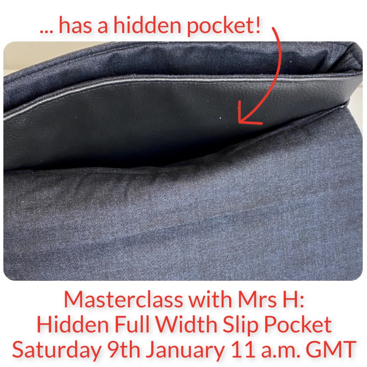 SPbyMrsH's tweet photo. Wondering how to add a hidden full width slip pocket to your handcrafted bag? Join Mrs H in our Facebook group this Saturday 9th at 11 a.m. GMT for a Masterclass!

https://t.co/sABqNTAZiD https://t.co/XOoV88NiGq