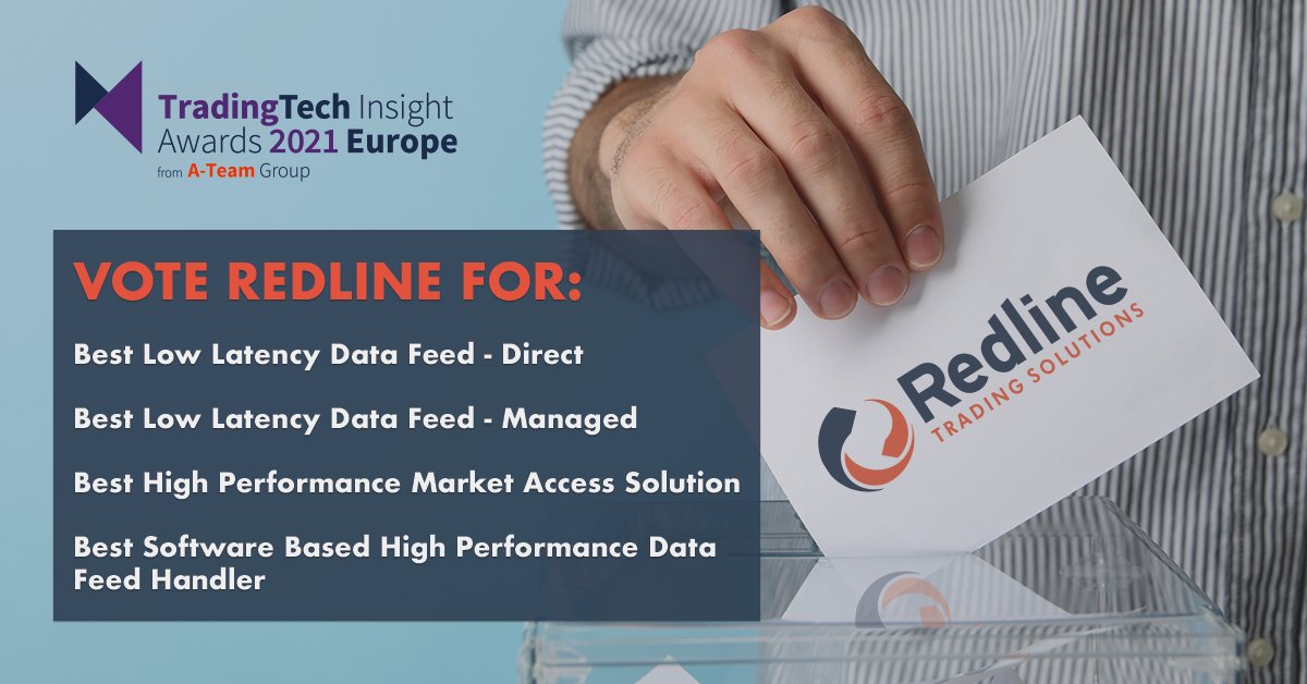 redlinetrading's tweet photo. Vote for Redline in the TradingTech Insight Awards 2021 Europe! Tomorrow is the last day to vote. #TTIAwards #lowlatency #marketaccess #datafeeds #tickdata

Vote here: https://t.co/lJttMvsQoL https://t.co/2UdVJTexxE