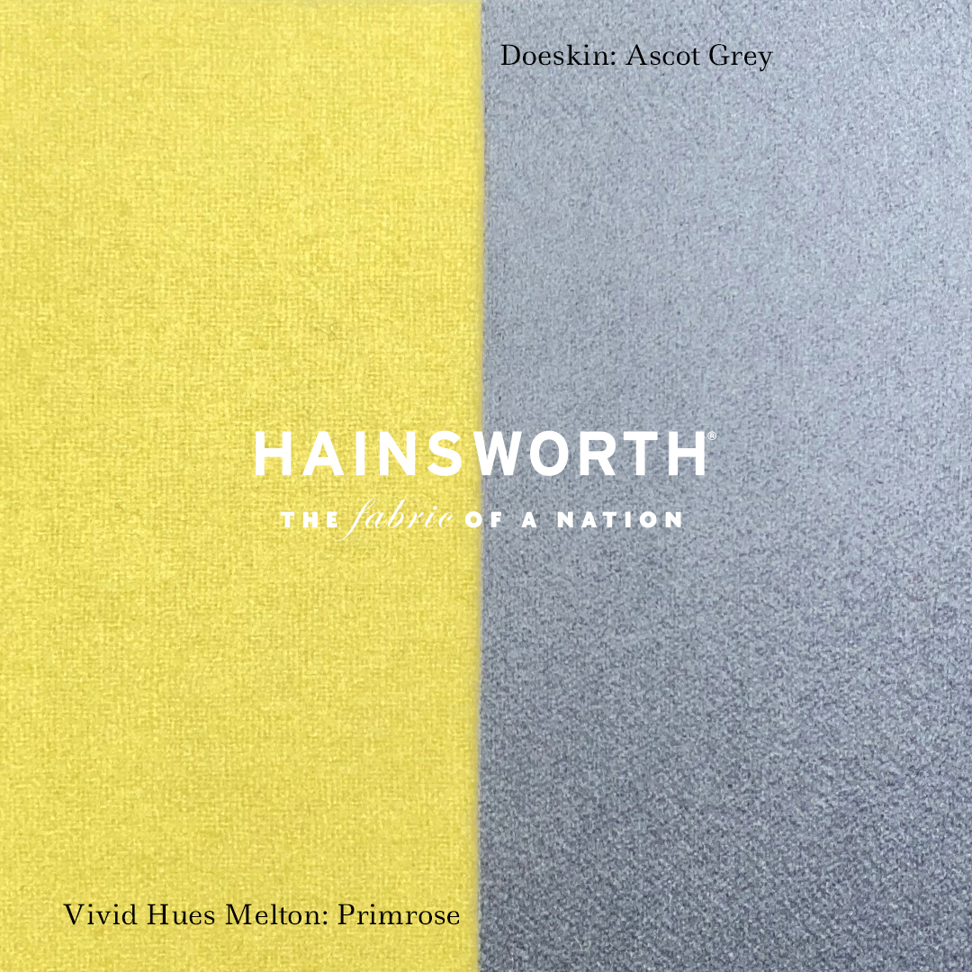 AWHainsworth's tweet photo. Pantone #ColouroftheYear 2021: Illuminating & Ultimate Grey. The pairing is said to represent strength, resiliency & hopefulness for the year ahead. Incorporate these colours into your collection with our #VividHuesMelton: Primrose & #Doeskin: Ascot Grey: https://t.co/o708By8I1h. https://t.co/VyTHly3yIv