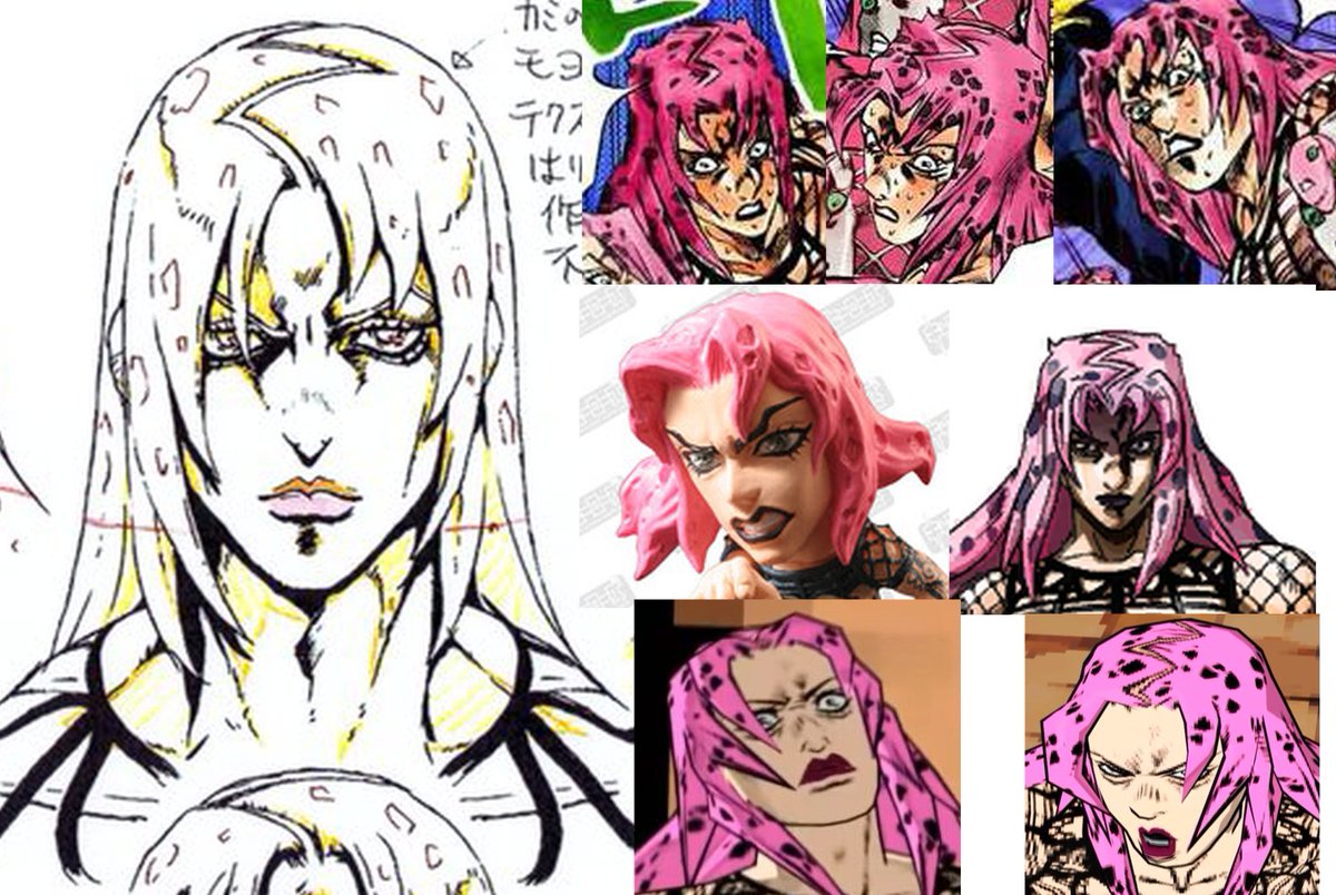 DP did Diavolo's design the most justice out of all main Jojo villains, even if they fucked up his hair. But my guess is that they wanted to make it more animation friendly. Compared to the manga his hair looks wet and really round, kinda like his early design. Just a nitpick tho