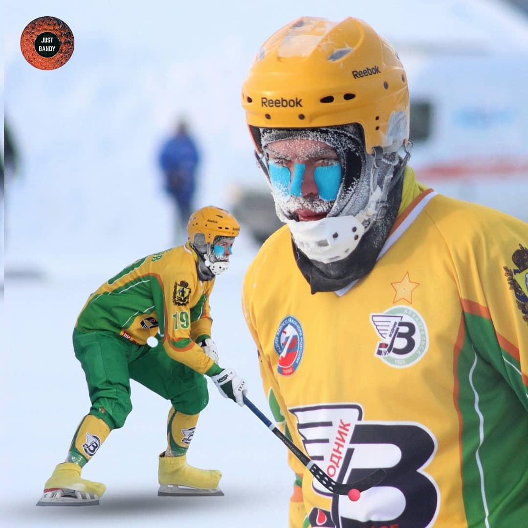 Siberian hockey 🥶🏑 #hockey #icehockey #bandy