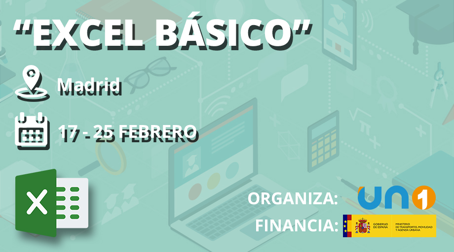 UNOlogistica's tweet image. #CursosUNO | 📅 Los próximos días 17, 18, 24 y 25 de febrero de 2021 de ⏰ 15:00 a 20:00 h, se celebrará en @CEXCOSLADA el curso de “EXCEL BÁSICO” organizado por #UNOLogística con la financiación del @mitmagob. 

¿Te lo vas a perder? ¡Inscríbete ya 👉 bit.ly/3or7DzI!