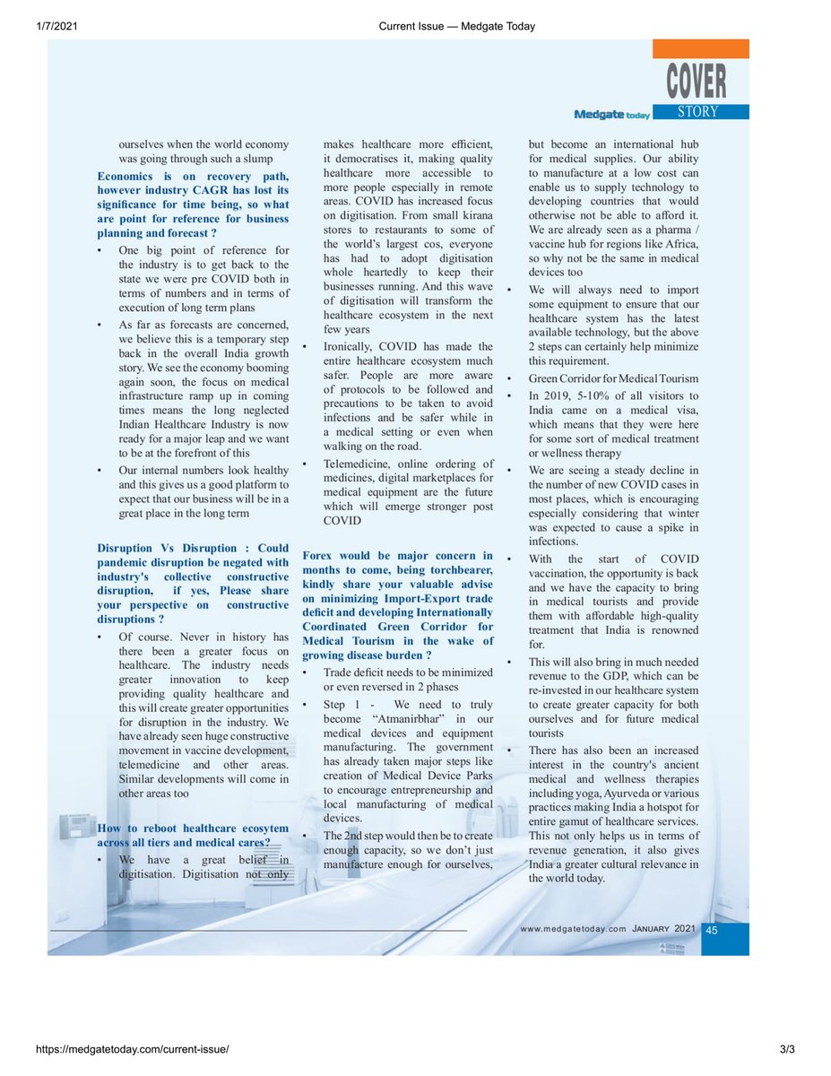 supervivekt's tweet photo. Honored to be included in the list of India's Top 20 Newsmakers in Healthcare Industry
#Medikabazaar #topnewsmaker #healthcare #medgatetoday #HealthcareIndustry https://t.co/JtLSnbKVC7