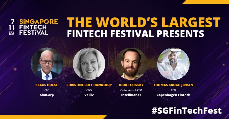 We participated in a panel discussion at the Singapore FinTech Festival. 
Our CEO, Igor joined the CEO of SimCorp and the CDO of Velliv to discuss partnerships as a drive for sustainable innovation in wealth and capital management.
#singaporefintechfestival #digitalinnovation