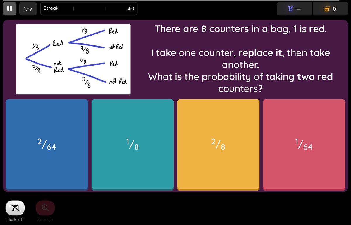 missradders's tweet photo. Find of the day: @quizizz 

Online quizzes which you can run in live lessons (results in real time) or set as homework. No faff with logins, pupils just need a website address and a numerical code. 👍🏻

Covers most subject areas and both primary and secondary. https://t.co/vLUmDjQLtl