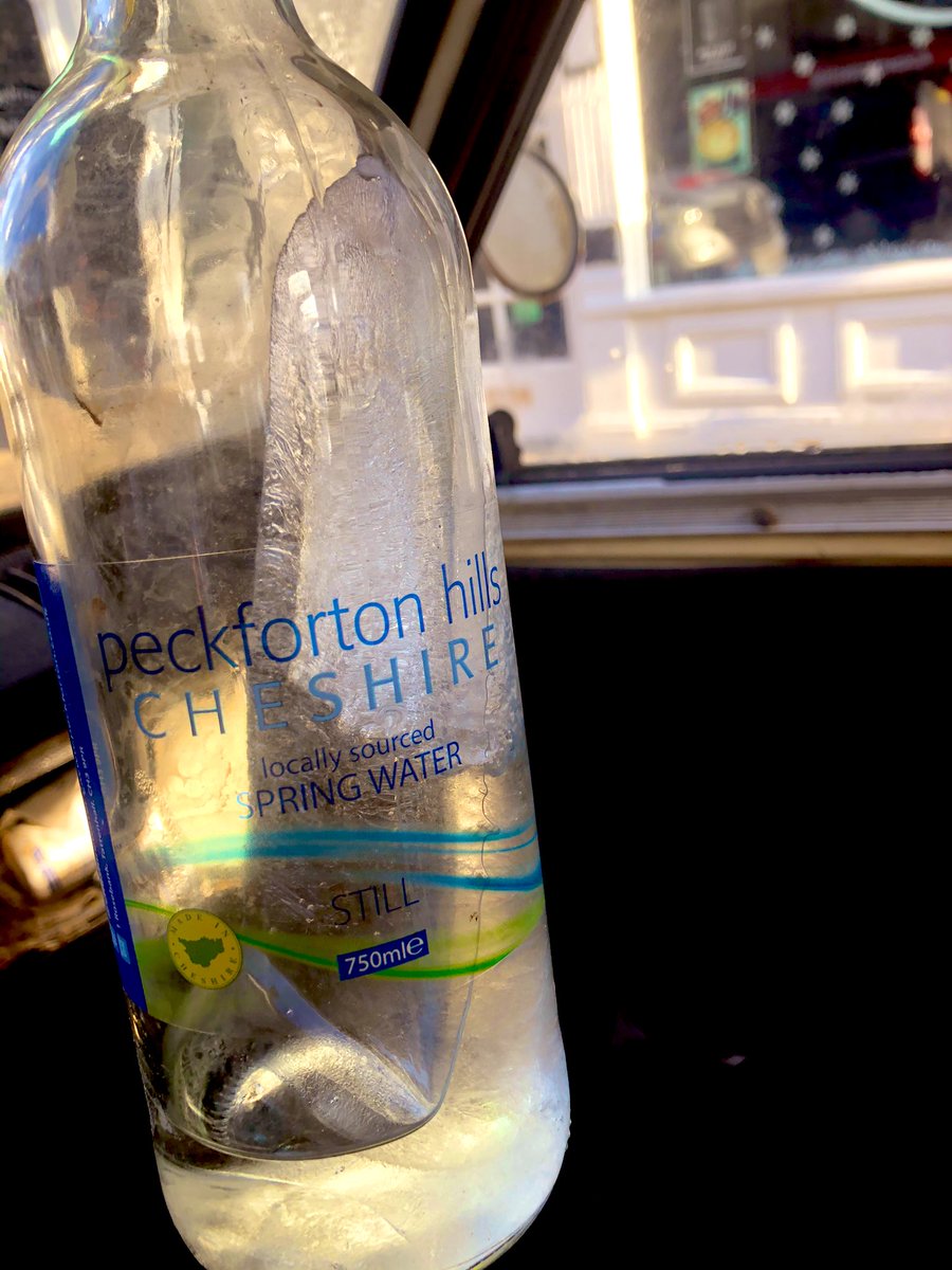 Inside the van this morning . <a href="/CheshireWater/">Kersh</a> ice must be a rare commodity??