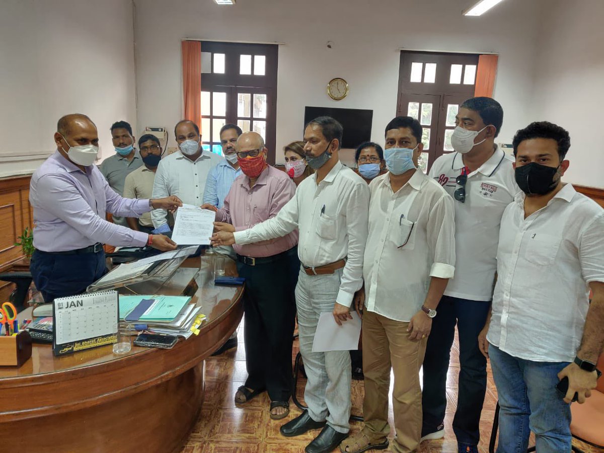 digambarkamat's tweet photo. We have submitted a Memorandum to @DGP_Goa  with our demand to give justice to Shel Melavli Villagers, which was accepted in his absence by IGP Rajesh Kumar. We hope better sense will prevail &amp; all will act wisely to avoid Law &amp; Order problem in future. @girishgoa @INCGoa https://t.co/cVNxxk9Kcf