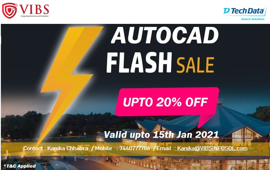 vibsinfosol's tweet photo. AutoCAD Flash SALE is Back...

Contact us for more details- 
7440777786, 0731-4994994

#AutoCAD #designer #construction #manufacturing #builder #architect #Indore #Bhopal #india https://t.co/stTjSICF3v