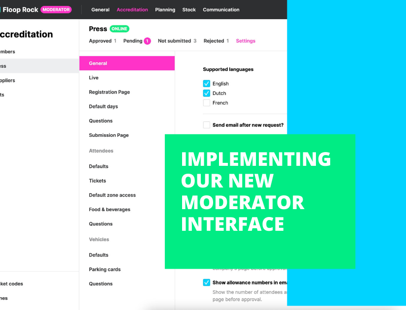 Eventication's tweet image. We love our new moderator interface and we're sure it will help you to work faster and more efficient.

In week 2 (January 11th till January 17th) we will start implementing this new design.

#design #innovation #teameventication #implementation #accreditation #planning #stock