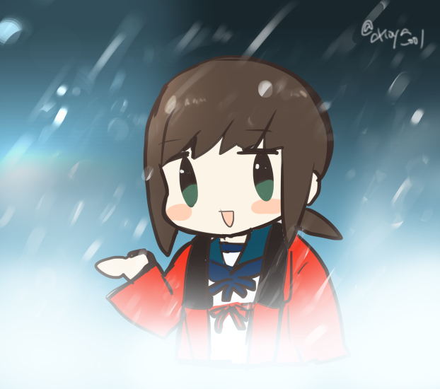 ウチの猛吹雪(去年の)
後にちゃんとあったまりましたよ!(2枚目) 
